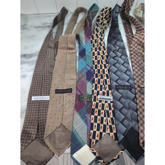 Bulk Neck Tie Lot #13, 10 Men's Ties Bundle, Assorted Patterns, Wholesale Pack - Picture 5 of 7